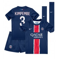 Paris Saint-Germain Presnel Kimpembe #3 Domáci Detský futbalový dres 2024-25 Krátky Rukáv (+ trenírky)